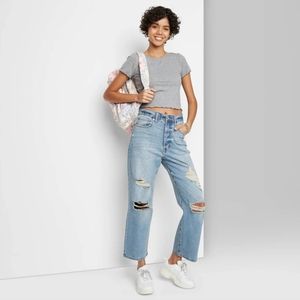 Wild Fable Highest Rise Straight Jeans Size 8